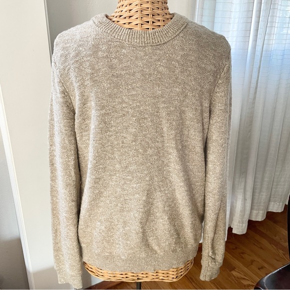 Outerknown Hemisphere oatmeal Crewneck Sweater M - Picture 2 of 8